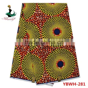 Best Quanlity Hollandais Wax Print Fabric African Sale for Dress YBWH277 thumbnail-3