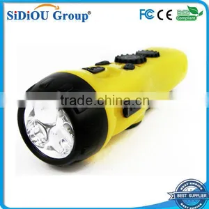 Dynamo Hand Crank Flashlight Am/fm Radio With Led Flashlight thumbnail-1