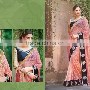 Back Drop Designer Sarees thumbnail-4