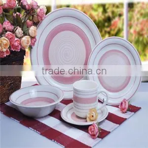 Handpainted Western Style Snowy Flower Festival Wedding Ceramic Dinner Sets in China thumbnail-1