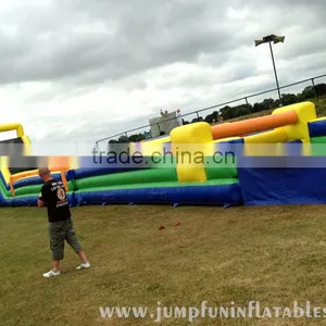 2016 Giant Inflatable Obstacle, Adult Inflatable Obstacle Course, 135ft Assault Course Inflatable Obstacle for Hire thumbnail-2