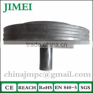 Heavy Duty Dustbin Wheel for 120L, 240L Cross Core Waste Bin Wheel 200mm thumbnail-2