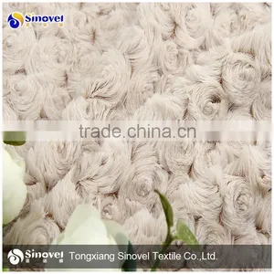 Long Pile Fake Fur Fabric , PV Plush Fabric thumbnail-1
