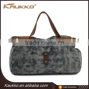 Fashion Ladies Waxed Canvas Tote Bag With Cheap Price thumbnail-3