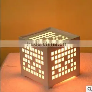 Carved Square Table LED Display Lamp With Flower Shape thumbnail-1