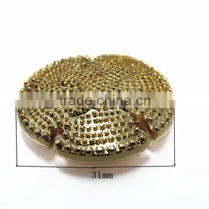 Designer Gold Round Button For Garment thumbnail-2