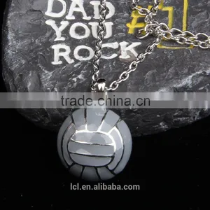 LCL-J3582 Enamel Soccer Baseball Volleyball Basketball Fashion Necklace thumbnail-5