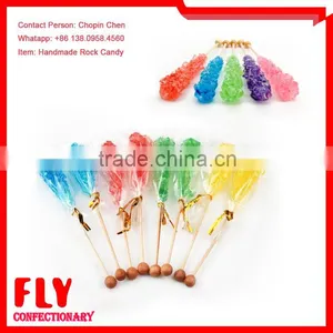 Handmade Colorful Barista Rock Candy Hard Crystal Lollipop Sticks For Tea / Coffee thumbnail-1