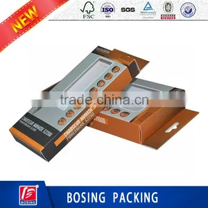 Portable Charger Custom Design Ivory Board Packaging Box With Hook thumbnail-3