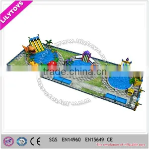 Standard Design Giant Ground Water Park, Inflatable Custom Moving Park,beach Amusing Park thumbnail-3