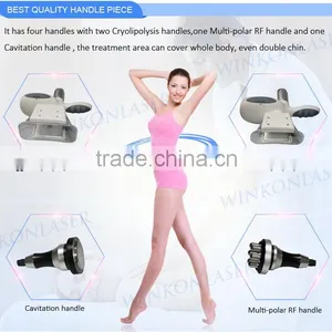 RF Cavitation Antifreeze Membrane Cryolipolysis 3 in 1 Tech / 2016 New Fat Reduction Device for Salon Use thumbnail-4