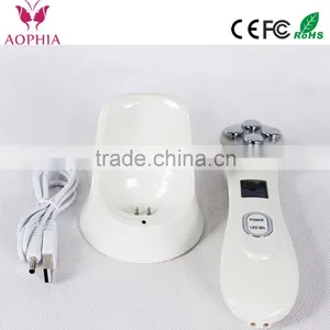 AOPHIA RF/EMS and 6 Colors LED Therapy Skin Scrubber Face Use Beauty Machine thumbnail-1