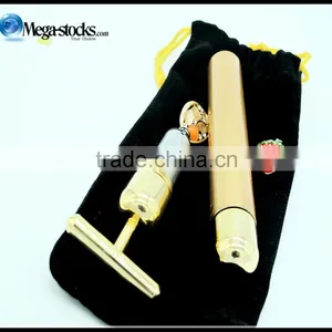 Beauty Bar 24K Golden Pulse Skin Care Gold Facial Roller Vibration Face Massager thumbnail-4