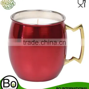 Stainless Steel Red Moscow Mule Scent Candle thumbnail-1