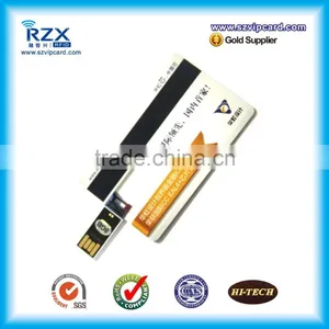 Large Manufacturing Plastic Promotion Flash Drive Christmas Gift Card USB Card thumbnail-1