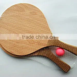 41*24*1.0cm Rubber Wood Beach Racket Set Game thumbnail-1