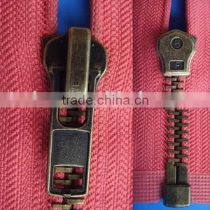 No.8 Anti Brass Zipper Open End With Polyester Tape thumbnail-1