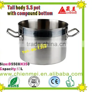 Focus on 05 Style Stainless Steel Tall Body Pot With Durable Bottom/Stainless Steel Cooking Pot thumbnail-2
