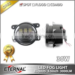 30W Jeep Wrangler Rubicon Jeep Wrangler JK/TJ/LJ/CJ High Power Led Fog Light Driving Led Work Light thumbnail-3