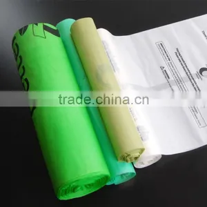 100% Biodegradable Compostable Bioplastic Trash Liner With EN13432 thumbnail-1