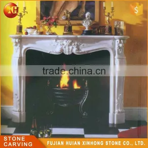 Best Sale Mantel Indoor Wood Burn Red Stone Fireplace thumbnail-5