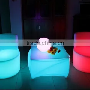 Wireless Inductive Charging Solon Leisure Led Cube Waiting Stool thumbnail-6