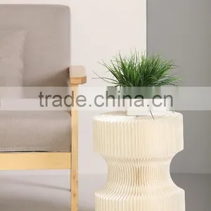 Popular Simplify Natural Portable Easy to Transport Living Room Paper Stool thumbnail-1