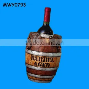 Large Polyresin With Grape Wine Bottle Holder thumbnail-1