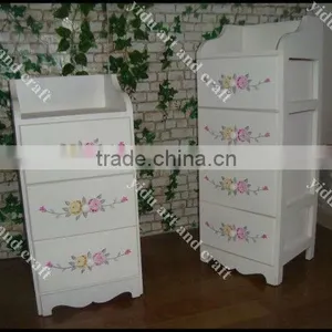 Multipurpose Wooden Living Room Cabinet, Wood Storage Cabinet With Three Drawers thumbnail-1