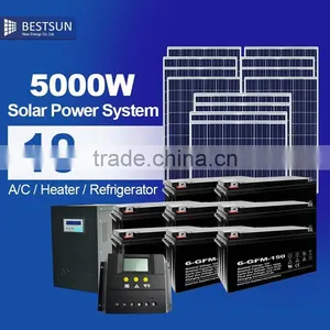 Hot Sell 5KW 10kw Home Solar Power System Kit Industrial Solar Battery for Solar System thumbnail-1