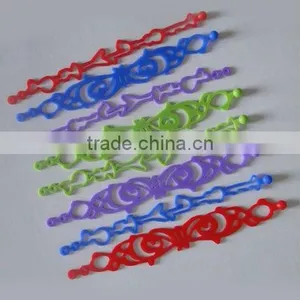 More Designs Hollow Silicone Bracelet thumbnail-1