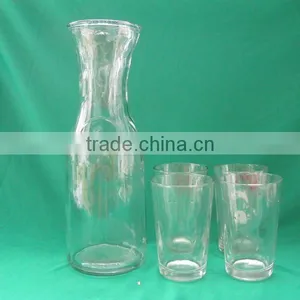 1 Liter Glass Decanter With 4pcs Cup thumbnail-1