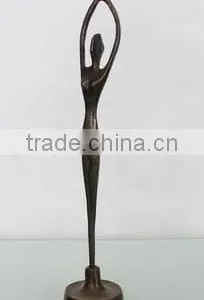 Slim Metal Dancing Lady Sculpture thumbnail-1