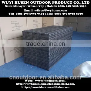 2015 MOST POPULAR CUSHION BOX WITH NEW DESIGN, WICKER BOX, GARDEN RATTAN BOX . thumbnail-2