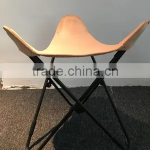 Leather Butterfly Chairs With Footstools thumbnail-6
