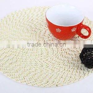 Beige Pp/pet Placemat for Christmas/round Placemat thumbnail-1
