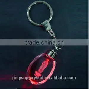 Hot 3d Laser Transparent Photo Led Crystal Keychain thumbnail-1