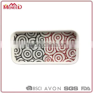 Hot Selling Restaurant Used Fashion Design Rectangular Melamine Small Drink Serving Trays thumbnail-1