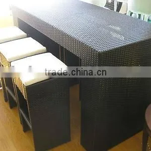 Rattan Modern Space-saving Cube Dining Set for Garden,patio and Outdoor thumbnail-4