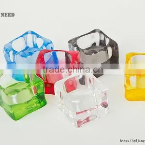 Plastic Acrylic Votive Crystal Candle Holder Decorations thumbnail-2