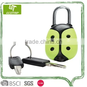 Lovely Childish Travel Iron Padlock Lock For Luggage Bag With Key thumbnail-1