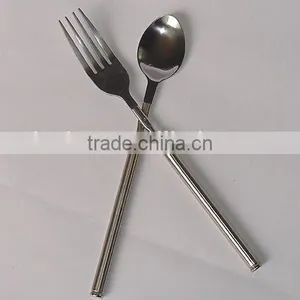 Funny Tableware , Stainless Steel Extendable Fork and Spoon for BBQ thumbnail-2