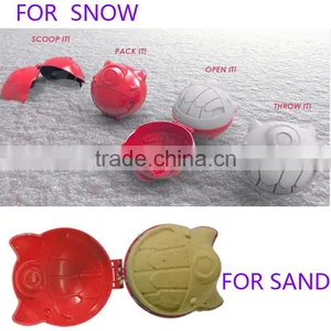 Smile Snow Monster Model Pattern in Winter Snowball Maker Winter Toys Sand Model Toy Beach Toys thumbnail-1