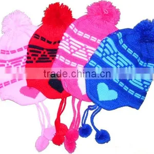 New Design Winter Wool Kintted Kids Wool Hat thumbnail-1
