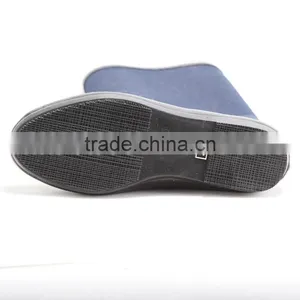 Knee High Fabric Coating Rubber Rain Boots thumbnail-5