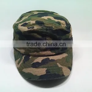 Wholesale Custom 6 Panel With Flat Embroidery Cap With Inside Pocket Camo Truker Cap thumbnail-1