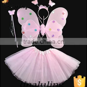 Multicolor Kids Halloween Butterfly Fairy Wings Magic Wings Accessory thumbnail-1