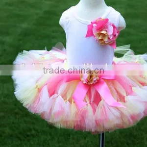 Fashion Baby Girls Party Wear Fluffy TuTu Sets Colorful Tulle TuTu Pettiskirts thumbnail-4