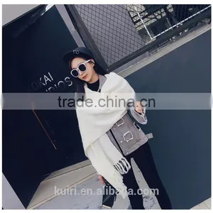 2016 Winter Cashmere Scarf Brand Men Scarves Wool Warm Shawls Cotton Designer Tassel Women Wraps thumbnail-6