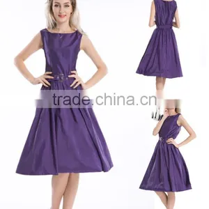 Vintage 1950's Rockabilly Wedding Party Cocktail Evening Prom Swing Dress thumbnail-1